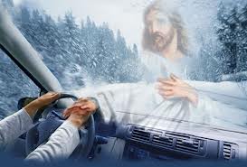 Jesus steering